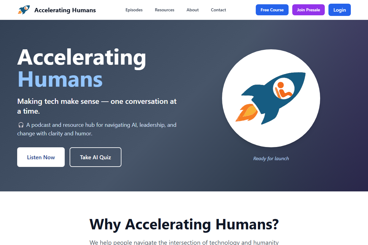 Accelerating Humans