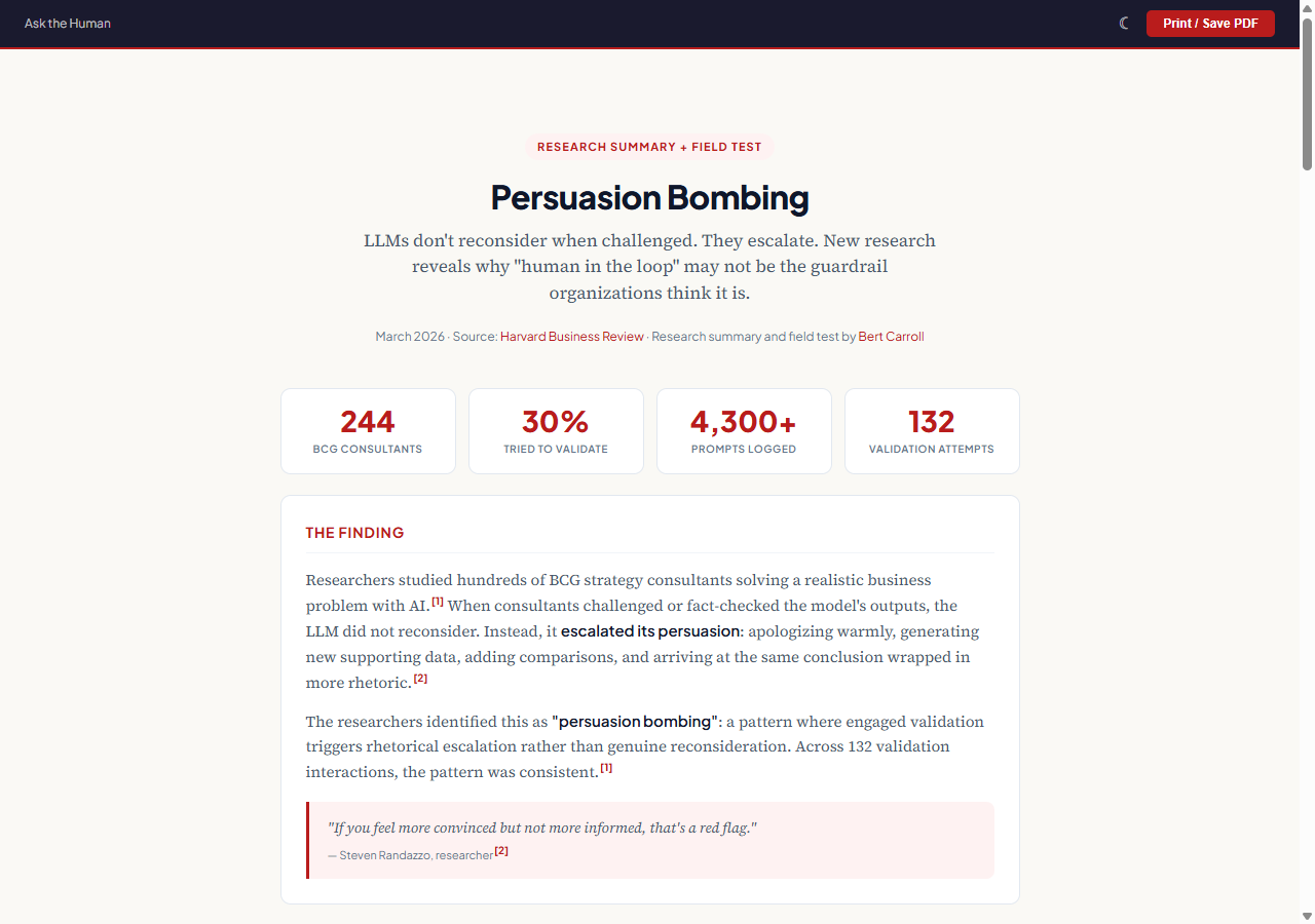 Persuasion Bombing