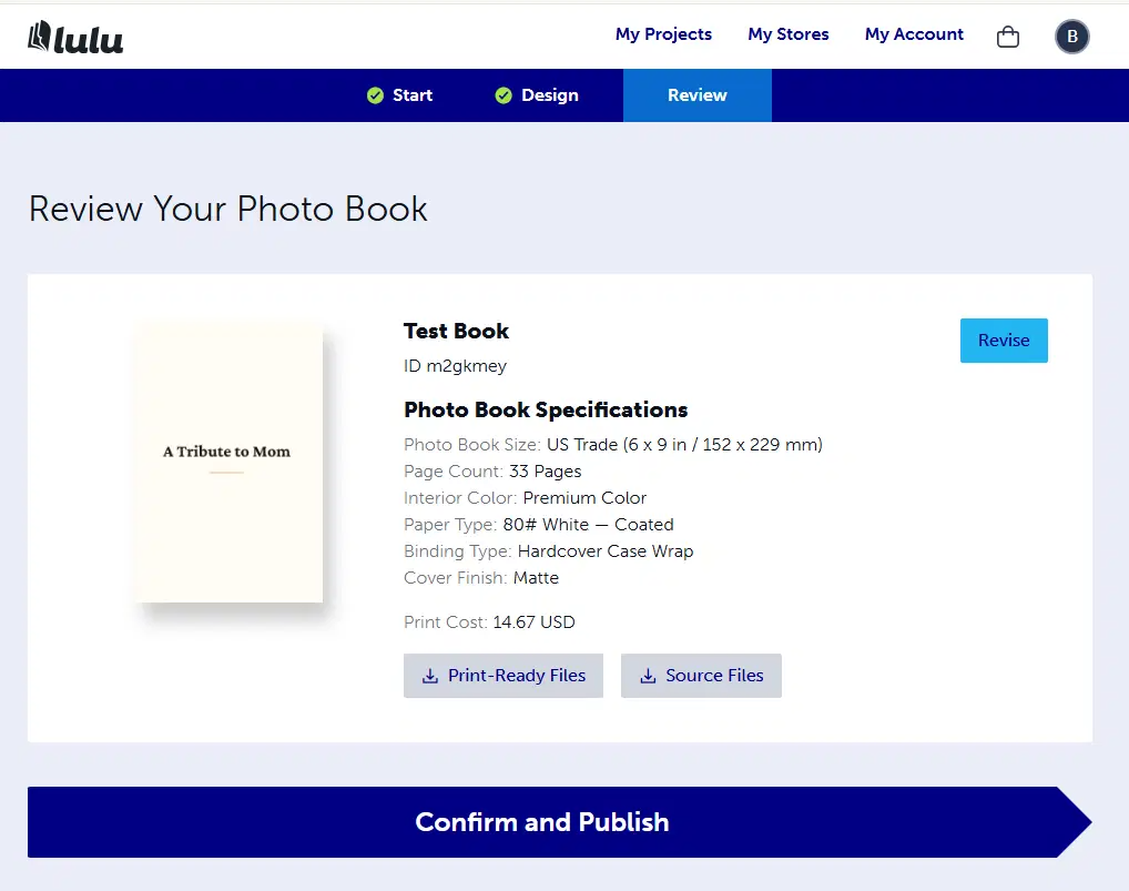 Lulu accepted the book