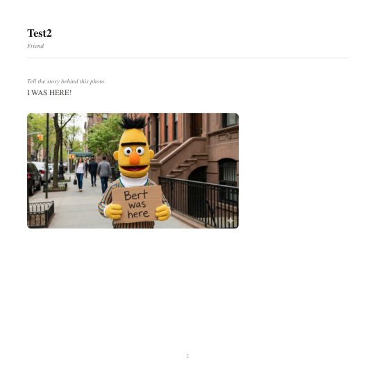 After: one photo at two-thirds of the text width, natural shape, on the same page size